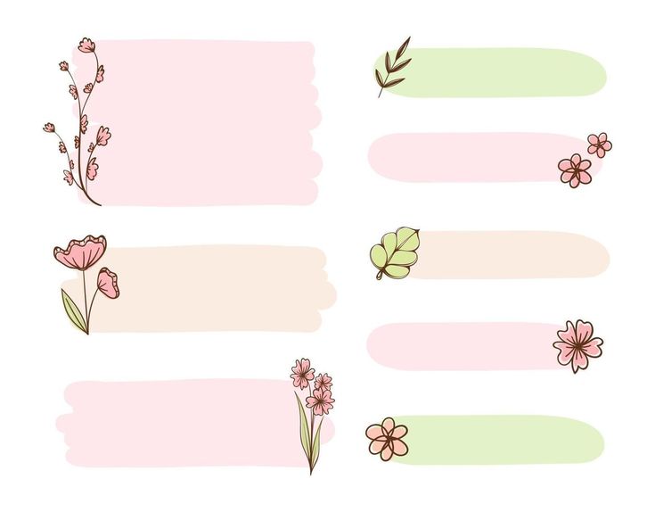 flowers and leaves are painted on pink paper