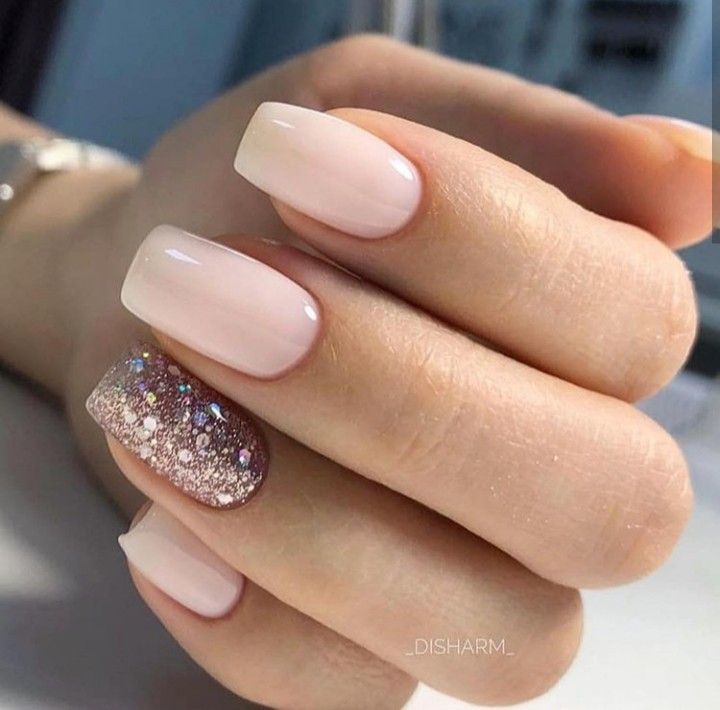 Nail Art Mariage, Bridesmaids Nails, Mauve Nails, Wedding Nails French, Milky Nails, Wedding Nail, Her Nails, Wedding Nails Design, Nail Art Wedding