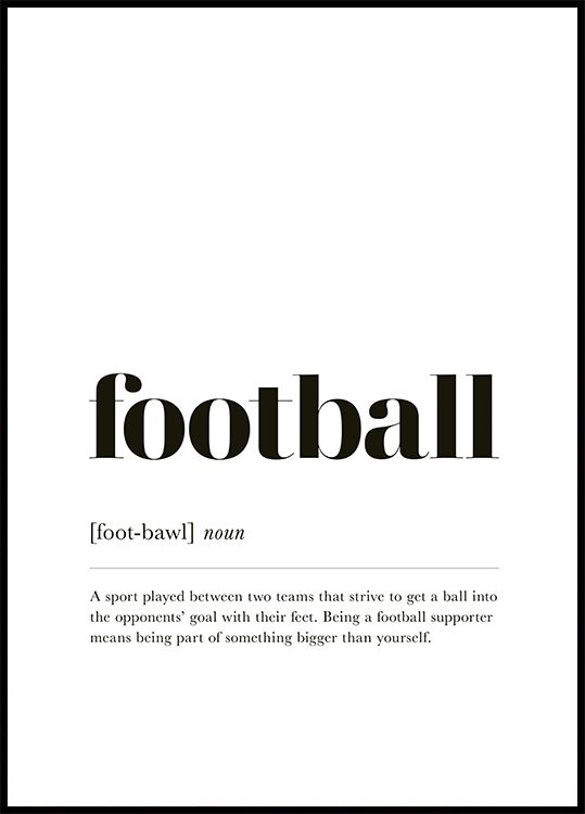 a black and white photo with the word football in it's upper right corner