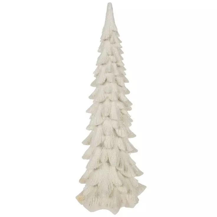 a white christmas tree on a white background