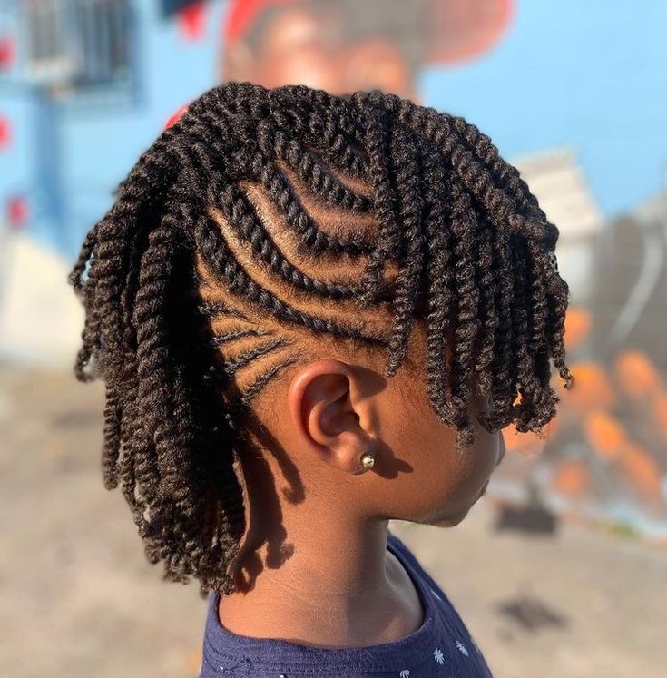 Braided Mohawk With Twist, Flat Twists Natural Hairstyles, Scalp Twist Natural Hair, Flat Twist Styles For Kids, Flat Twist Kids Hairstyles, Cornrow Hairstyles For School Natural Hair, Two Stand Flat Twist Natural Hair, Kids Flat Twist Hairstyles, Cute Twist Hairstyles For Kids