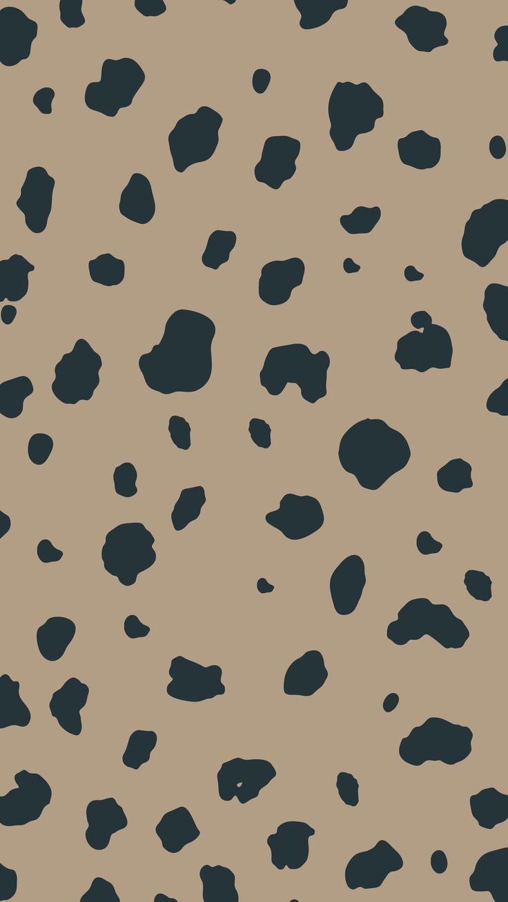 an animal print pattern with black spots on a tan and brown background that looks like it has been painted