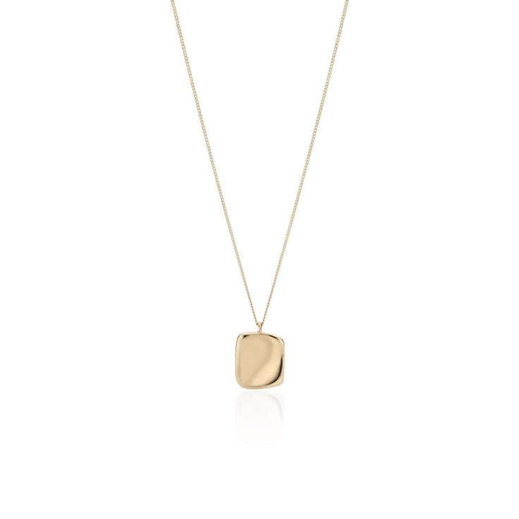 Chain: 16.1" / Extension: 1.1" / Pendant: 0.4" x 0.6" / 14k Gold Luxury 14k Gold Large Pendant Jewelry, Luxury 14k Gold Jewelry With Large Pendant, 14k Gold Necklace With Large Pendant As Gift, 14k White Gold Jewelry With Large Pendant, Modern Formal Jewelry With Clavicle Chain, Luxury Gold Plated Large Pendant Jewelry, Modern Formal Clavicle Chain Jewelry, Fine Jewelry Large Pendant In White Gold, Timeless Pendant Chain Necklace As A Gift