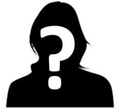 the silhouette of a person with a question mark on their face in black and white