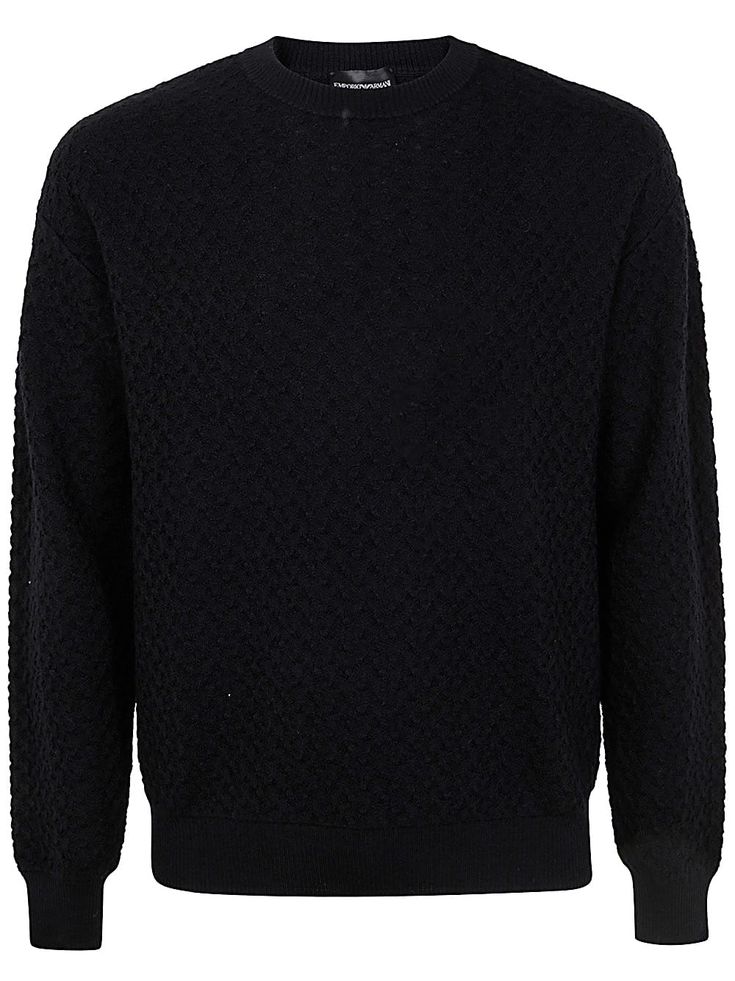 Sweater from Emporio ArmaniComposition: 100% Virgin Wool Emporio Armani Men, Armani Long Sleeve Shirt, Armani Brand, Luxury Men's Wool V-neck Sweater, Italian Luxury Brands, Blue Crew, Expensive Handbags, Tory Burch Shoes, Knitwear Men