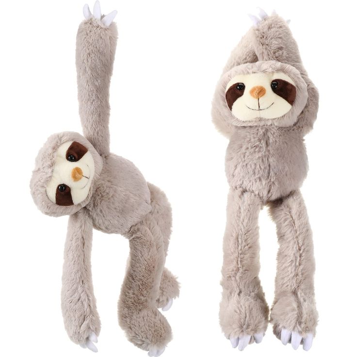 PRICES MAY VARY. Package Content: you will receive a total of 2 cute sloth toys with hook and loop fasteners on hand, sufficient to share with your family and friend Soft and Comfortable: the big sloth toy is made of quality plush material, filled with cotton inside, which makes it smooth and comfortable to touch and hug; The cuddly sloth stuffed animal can bring joy to people of different ages Multiple Applications: with the hook and loop fasteners on the hands, the plush toy hanging sloth is e Three Toed Sloth, Sloth Plush, Sloth Stuffed Animal, Baby Sloth, Teddy Bear Stuffed Animal, Cute Sloth, Cute Pillows, Gifts For Adults, Animals Images