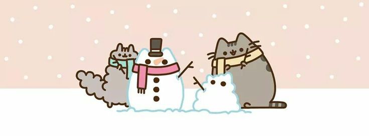 two cats are standing next to a snowman