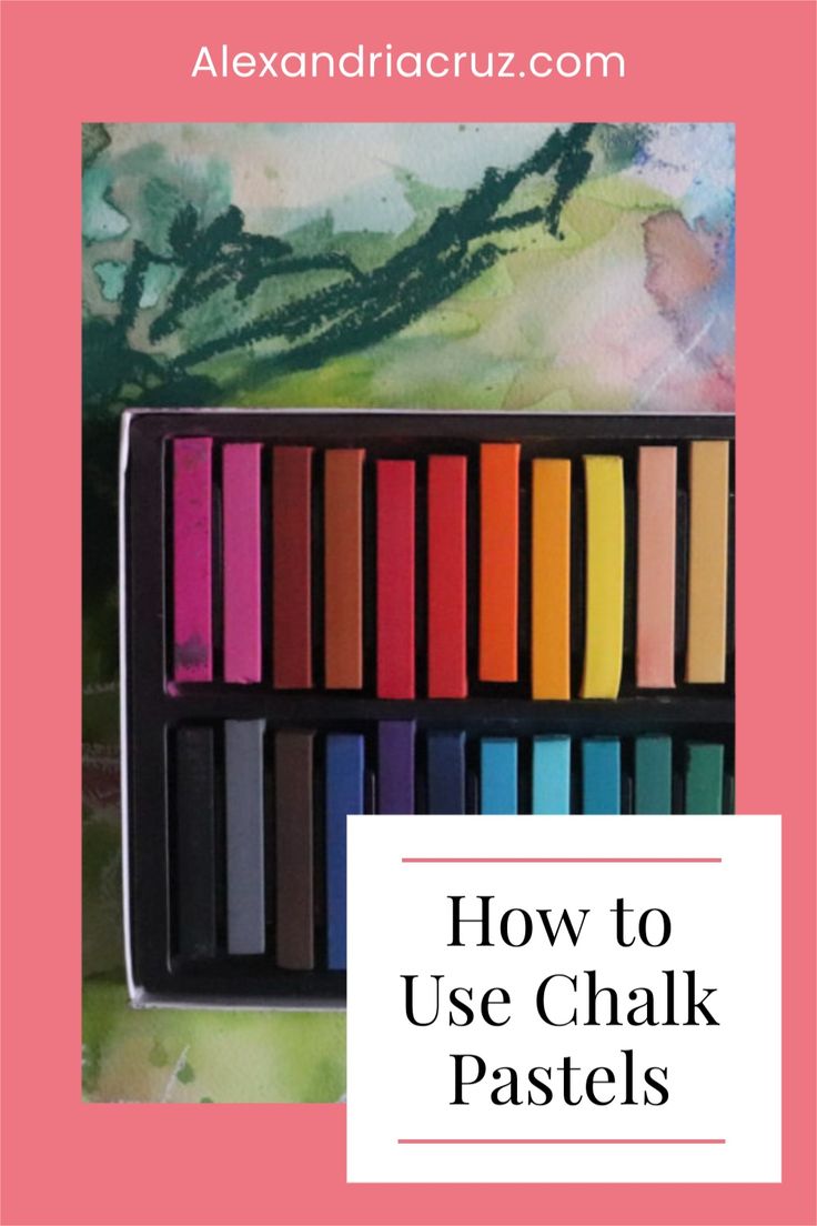 how to use chalk pastels for art and craft projects with text overlay that reads, how to use chalk pastels