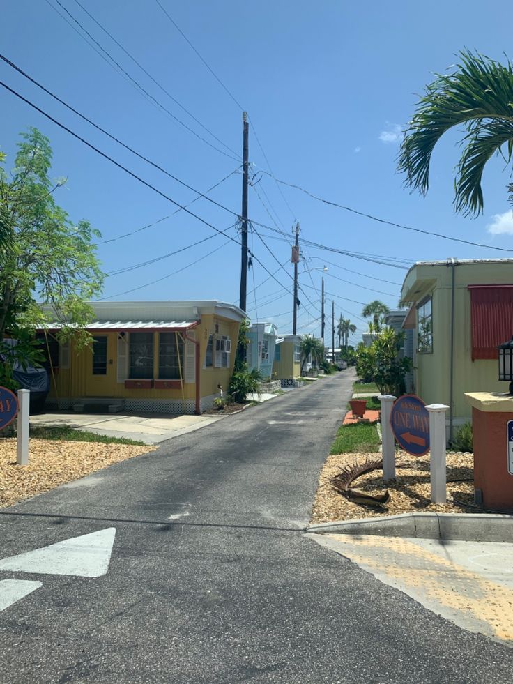 a street that has some houses on it