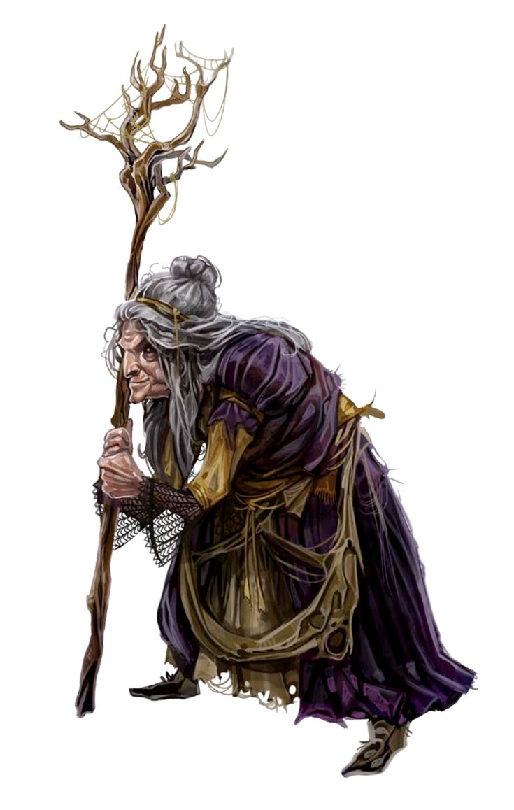 an old woman kneeling down with a stick in her hand and wearing a purple dress