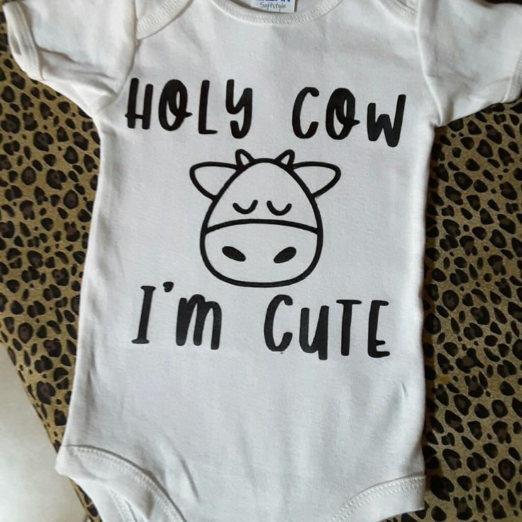 Custom Made Onsie Size 3 To 6 Months Onsie Ideas Gender Neutral, Infant Onesies Cricut, Baby Onesie Decorating Ideas, Diy Onsie Design, Newborn Onsies Cricut, Baby Onsie Decorating Idea, Baby Onsies Ideas Drawing, Cute Baby Onsie Ideas, Cute Graphic Print Onesie For First Birthday