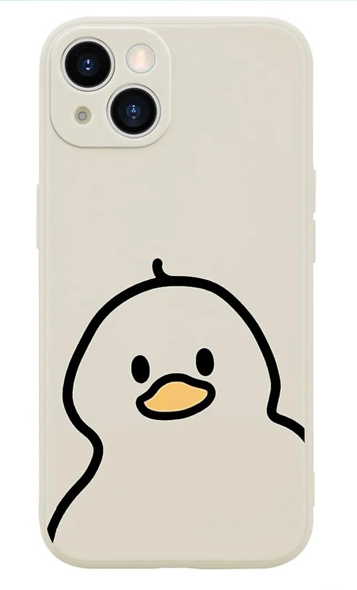 an iphone case with a cartoon penguin on it