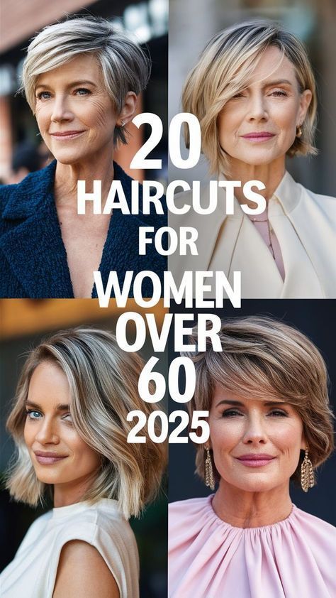 Short Hairstyles Women 2024, Bob Hairstyles For Thick Hair Over 50, Short Haircut Over 60, Haircut Trends 2025, Short Hair 2025 Trends Women, Haircuts Women 2024, Short Hair Styles For Straight Hair, Short Haircut And Color, Hair 2025 Trends