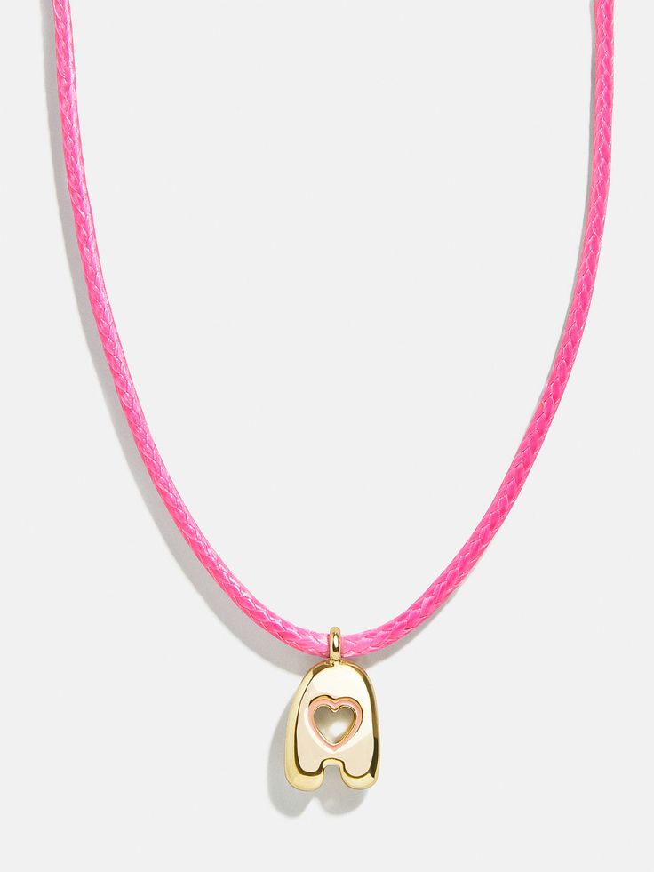 Shop the Kids' initial neckalce Pretty in Pink Kids’ Initial Necklace - Pink at the official Baublebar site. Minibar is excluded from additional promotions. Pink Kids, Necklace Personalized, Kids Jewelry, The Pretty, Initial Necklace, Bracelet Sizes, Custom Items, Hair Jewelry, Kids Accessories