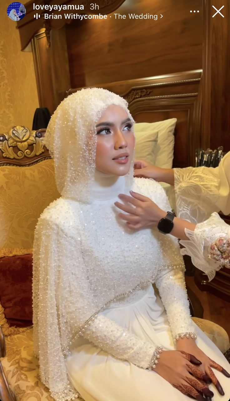 the bride is getting ready for her big day at the wedding ceremony, and it's time to get married