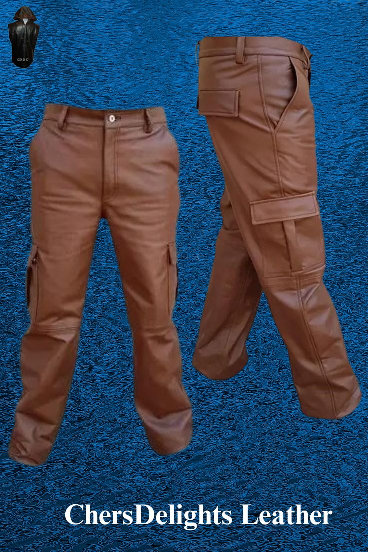 Versatile Brown Leather Cargo Pants with ample storage. Upgrade your wardrobe at ChersDelights Leather. Discover style & functionality. Big man sizes too. Full Length Leather Pants With Pockets, Leather Straight Leg Bottoms With Cargo Pockets, Leather Trousers With Pockets, Brown Full-length Leather Pants With Pockets, Full Length Brown Leather Pants With Pockets, Brown Full Length Leather Pants With Pockets, Leather Cargo Pants With Straight Leg, Straight Leg Leather Pants With Cargo Pockets, Leather Straight Leg Pants With Pockets