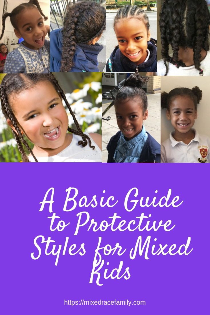 Understanding the Basics of Protective Styles| Biracial Hair| Mixed Race Hair| Natural Hair Protective Styles Mixed Hair, Protective Styles For Biracial Hair, Mixed Hair Protective Styles, Biracial Protective Hairstyles, Easy Protective Styles For Kids, Mixed Hair Braids, Mixed Hairstyles Biracial Hair, Biracial Hair Styles, Kids Protective Styles