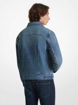 The closet staple that just gets better, wear after wear. This trucker-style denim jacket features classic styling, including front pockets balanced with welt seams for maximum utility. Throw it on over fall knits and summer T-shirts alike. Dark Wash Fall Outerwear With Flap Pockets, Relaxed Fit Medium Wash Outerwear With Patch Pockets, Classic Relaxed Fit Medium Wash Denim Jacket, Mk Stylist, Relaxed Fit Denim Jacket With Welt Pockets, Relaxed Fit Dark Wash Denim Jacket With Welt Pockets, Casual Medium Wash Outerwear With Flap Pockets, Dark Wash Outerwear With Flap Pockets For Spring, Classic Spring Denim Jacket With Flap Pockets