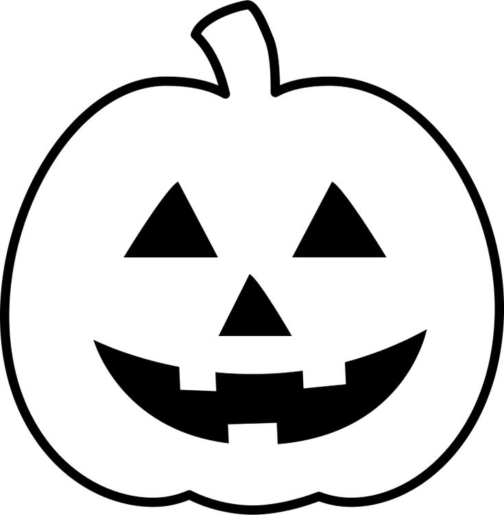 a black and white image of a jack - o'- lantern pumpkin with eyes