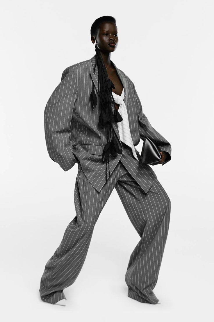 Editorial Styling, Genderless Fashion, Resort 2023, The Attico, Pinstripe Suit, 2023 Collection, 2023 Fashion, Fashion Show Collection, Party Looks