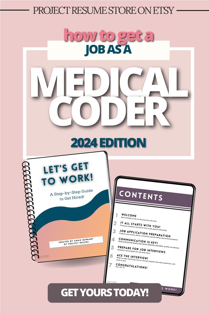 the medical coder guide is shown with an image of it's contents and instructions