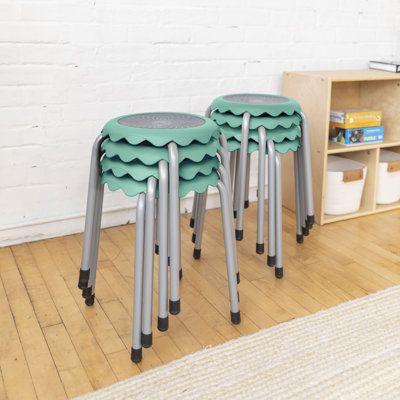 The Daisy Stackable Stool seating set is a great way to implement flexible seating to maximize space in your classroom learning environment. Great for adding extra seating anywhere, this set of eight stools adds flexibility to library spaces to accommodate small and large groups for discussions or pair with activity tables and desks for individual and collaborative work. Creative classroom seating supports different learning styles and empowers both students and teachers. Designed for everyday u Colorful Stools, Stackable Stools, Classroom Seating, School Chairs, Flexible Seating, Learning Time, Cube Ottoman, Activity Table, Creative Classroom