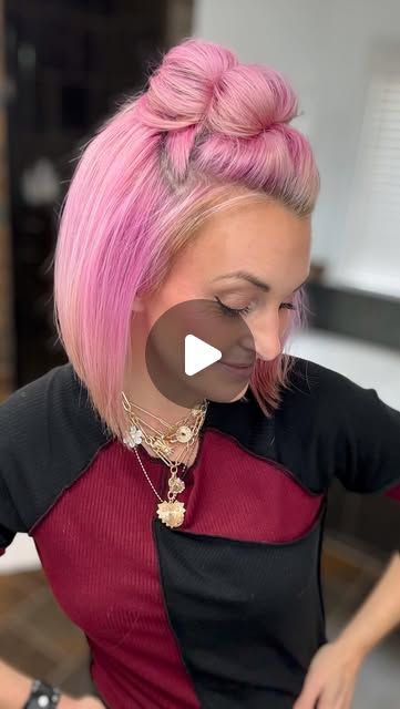 Karen Lester on Instagram: "Double Fun Buns 🩷 #hairstyles #hairstyletutorial" Fun Buns, Hairstyle Tutorial, Hair Color And Cut, Buns, Hair Color, Hairstyles, Hair, Color, Instagram