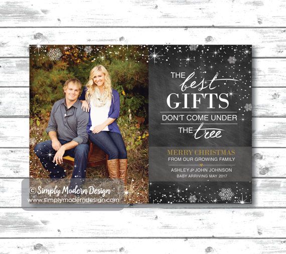 a christmas card with the words, best gifts don't come under the tree