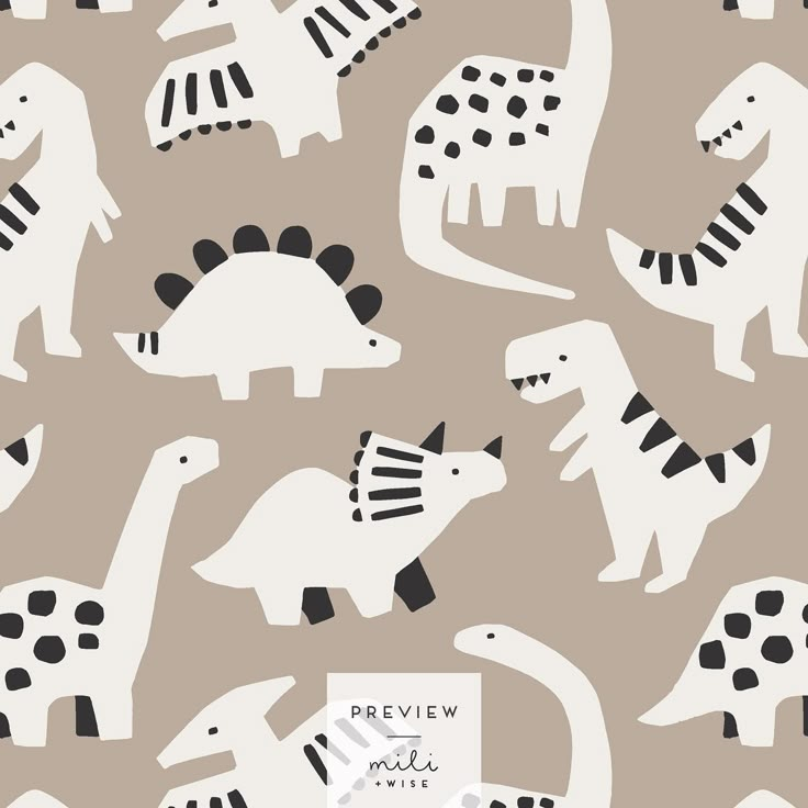 an image of dinosaurs in black and white on a beige background with the words review inside