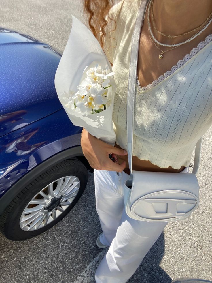 White Diesel Bag Outfit, White Diesel Bag, Diesel Bag Outfit, Diesel Aesthetic, White Bag Outfit, Diesel Handbags, Diesel Fashion, Diesel Bag, Diesel Clothing