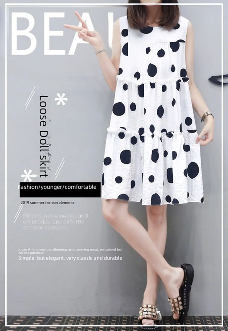 • 2023 Summer Collection :This Polka Dot dress is part of the 2023 Summer Collection, offering the latest in fashion trends and styles. • Mid-length Design :The mid-length design of this dress provides a flattering silhouette, perfect for any body type. • Loose Slim Fit :The loose slim fit ensures comfort while accentuating your figure, creating a stylish and chic look. • Belly Covering Vest Dress :The belly-covering vest dress design offers a unique style while providing modesty and comfort. • Summer Polka Dot Sleeveless Knee-length Dress, Knee-length Polka Dot Sleeveless Summer Dress, Polka Dot Knee-length Sleeveless Dress For Spring, Baby Doll Dress, Sleeveless Vest, Dress Design, Babydoll Dress, Dot Dress, Polka Dot Dress