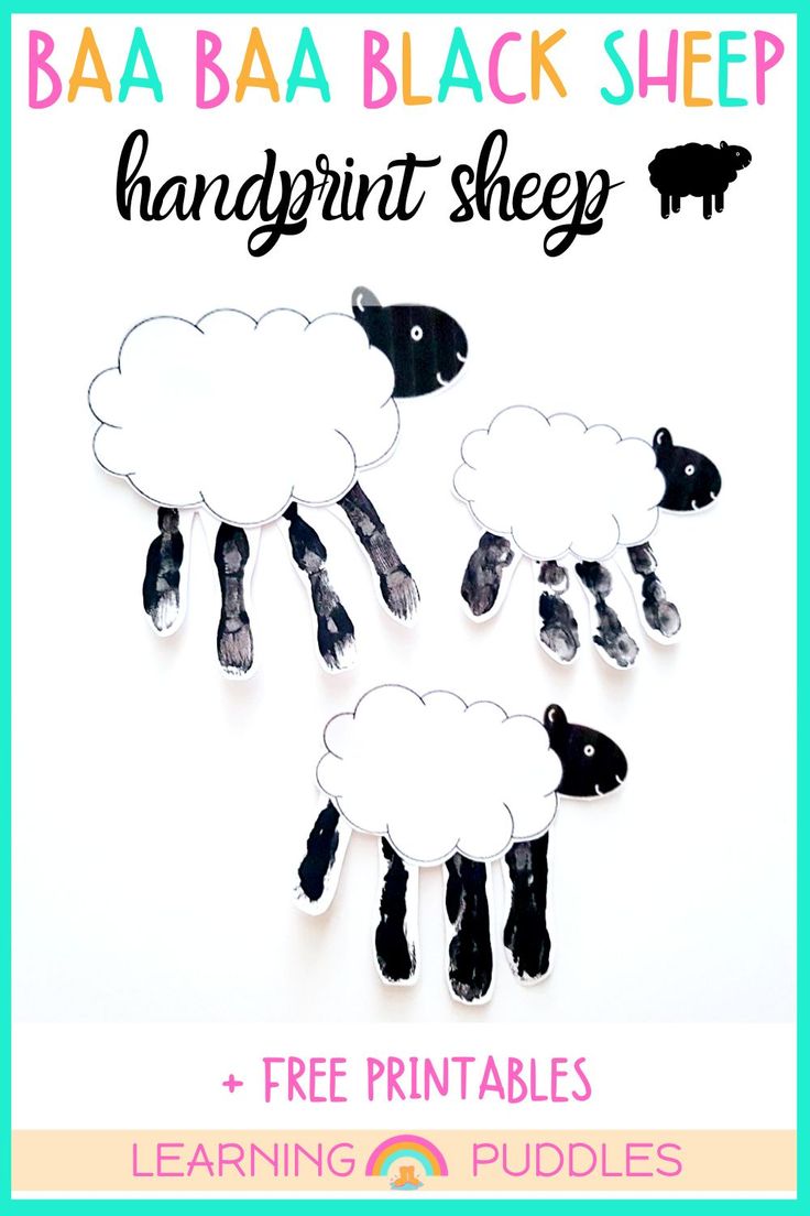 the printable sheep craft is perfect for kids to make and use in their crafts