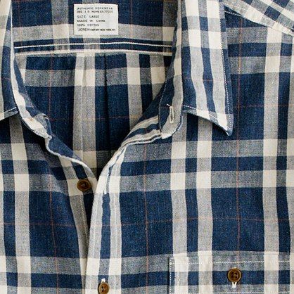 47284_WO9638 Indigo Shirts Mens, Linen Checks Shirts For Men, Indigo Checks Shirt Men, Chambray Shirt Men, Chambray Shirts, Plaid Shirts, Mens Casual Dress Outfits, Boys Denim, Men Shirts