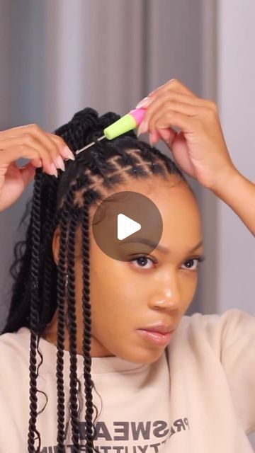 Ponytail Hairstyles Braiding Hair, Crochet Braid Down Pattern, Pony Braids For Black Women, Crochet Braid Ponytail Hairstyle, Headband Hairstyles For Short Hair, Crochet Ponytail Hairstyle, Braided Headband Hairstyles, Updo With Curls, Ponytail Crochet