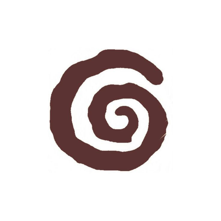 the letter g is made up of brown and white swirls