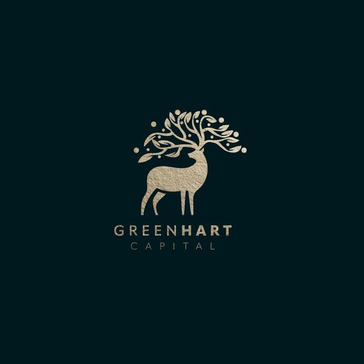 the logo for green hart capital, which is designed to look like a tree with leaves on