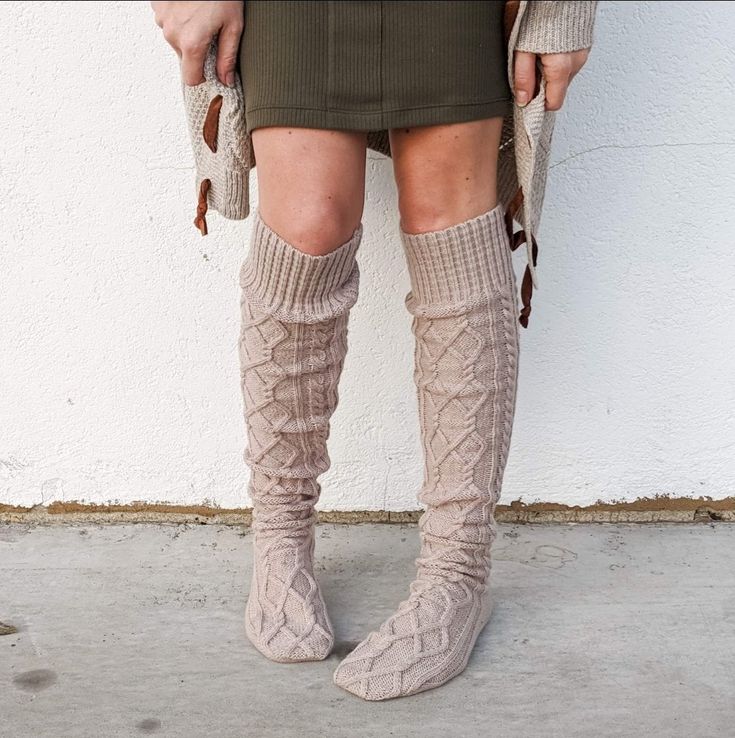 This item is in stock and ready to ship! Also available for local pickup from Magnolia, TX. Spend over $99 and shipping is on me! Warm sweater style knee high socks! Super cute with boots, or lounging at home. Will fit up to a size 10 shoe. Knit Boot Socks, Knit Boot, Knit Boots, Warm Sweater, Sweater Style, Black Knees, Warm Sweaters, Knee Socks, Boot Socks