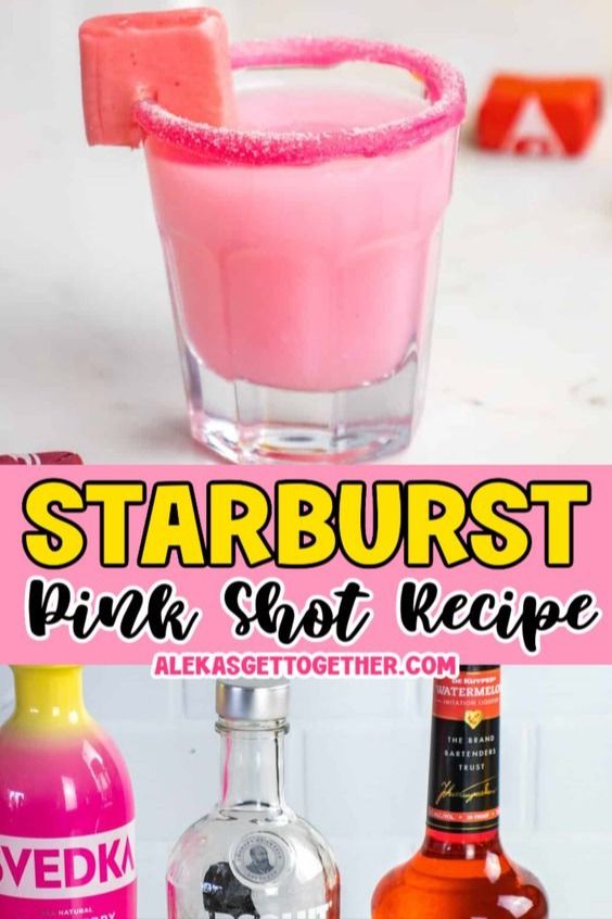 the pink shot recipe is ready to be served