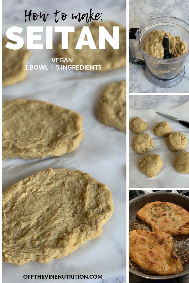 how to make seitan vegan, low - carb ingredients and instructions