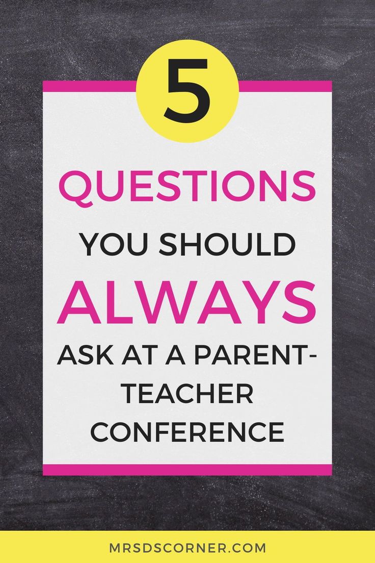 a chalkboard with the words 5 questions you should always ask at a parent - teacher conference