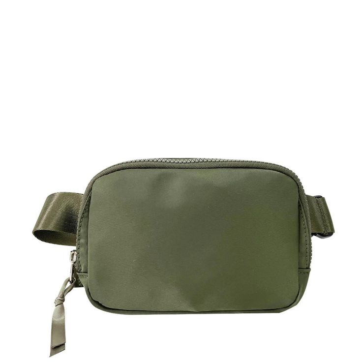 The perfect bag for any adventure! From running errands to hiking, this bag will take you anywhere. Stay hands free with this versatile bag that can be worn as a belt bag or sling bag. Bag Details: - Solid strap (cannot be replaced) Dimensions: 7.5” x 2” x 5” - 2 zipper pockets Green Functional Belt Bag With Adjustable Strap, Functional Green Belt Bag With Adjustable Strap, Green Outdoor Crossbody Belt Bag, Outdoor Green Belt Bag With Removable Pouch, Green Belt Bag With Cell Phone Pocket For Outdoor, Functional Green Crossbody Belt Bag, Versatile Bags With Cell Phone Pocket For Outdoor Activities, Rectangular Belt Bag With Removable Pouch For Outdoor, Versatile Crossbody Chest Bag For Outdoor Activities