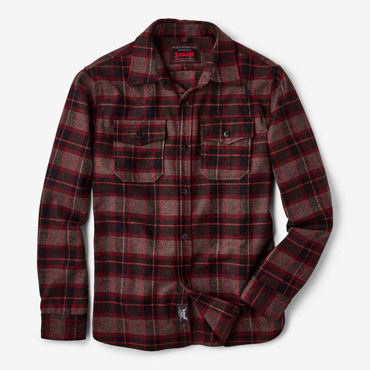 A quintessential plaid pattern and ever-dependable Schott quality combine to form your closets next MVP in your closet. It's everything you want from a flannel shirt, with two convenient chest pockets that are perfect for pens, gum, or that vintage Alice in Chains cassette..View Plaid Cotton Flannel Shirt by Schott NYC on our site for more info. - The Bespoke Post store has the greatest gear from the world's best small brands. Free exchanges, easy returns and no commitments. Fitted Plaid Shirt For Winter, Fitted Plaid Flannel Shirt With Spread Collar, Flannel Collared Shirt For Fall, Fitted Flannel Shirt For Fall, Fitted Long Sleeve Flannel Shirt, Classic Fitted Flannel Shirt For Fall, Bespoke Post, Alice In Chains, American Brand