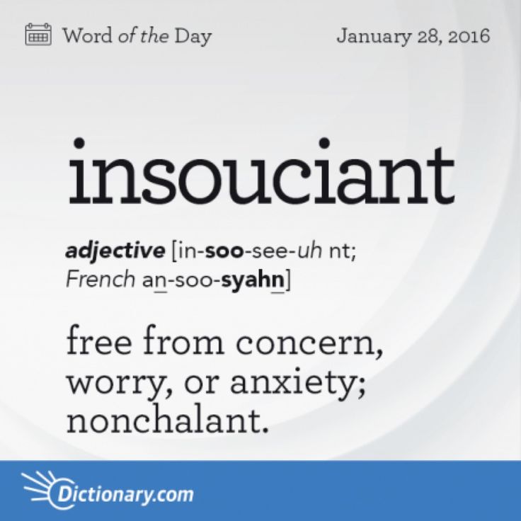 an image of the word insocciant in black and white