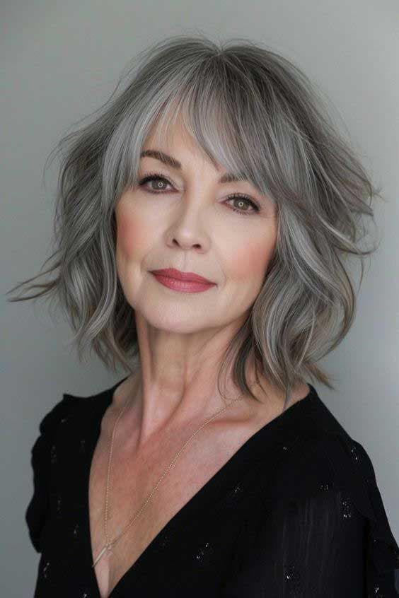 Gray Hair Styles, Gray Hair, Image Design, New Hair, Style Me, Bangs, Hair Makeup, Hair Cuts, Portfolio