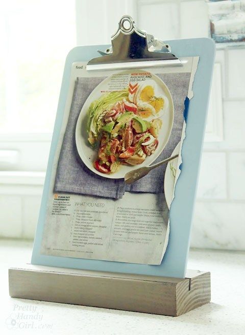 an image of a plate of food on a magazine holder