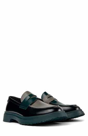 Prada Chocolate Loafer (Men) | Nordstrom Modern Formal Platform Loafers With Contrast Sole, Modern Business Platform Loafers With Contrast Sole, Modern Loafers With Contrast Sole For Business, Modern Business Loafers With Contrast Sole, Modern Leather Loafers With Contrasting Heel Counter, Modern Leather Loafers With Rubber Heel Cap, Mens Designer Shoes, Platform Slippers, Chocolate Bars