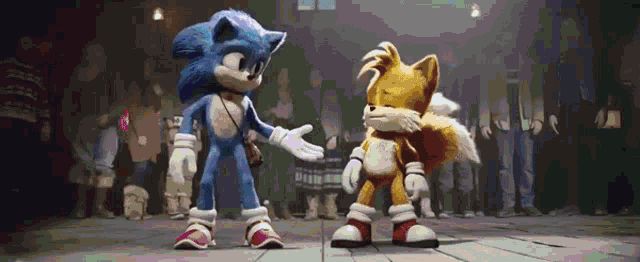 I love this movie if anyone is a sonic fan come and we can chat here!! :D Sonic Gif, Tails Sonic The Hedgehog, Japanese Gif, Movie Sonic, The Hedgehog Sonic, Sonic Tails, Sonic Sonic, Sonic Fanart, Sonic The Movie