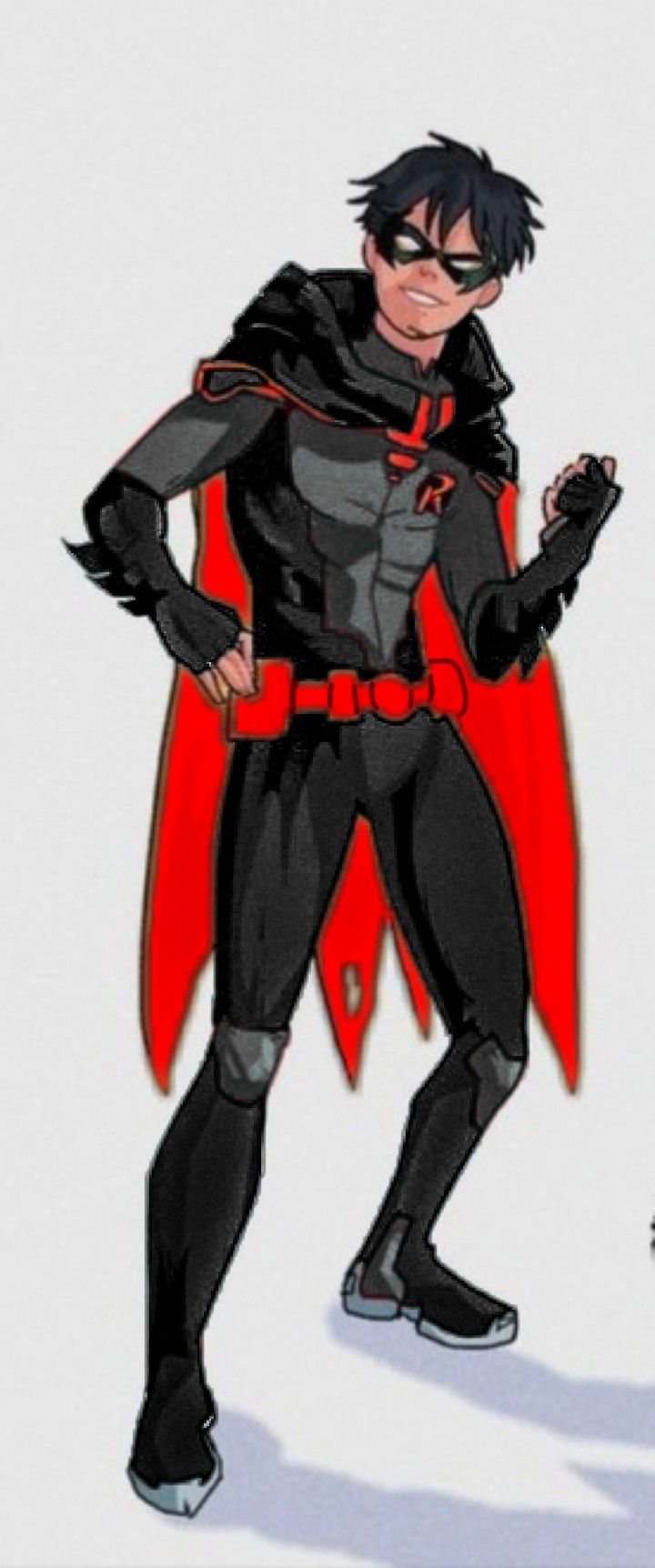 a drawing of a man in a batman costume