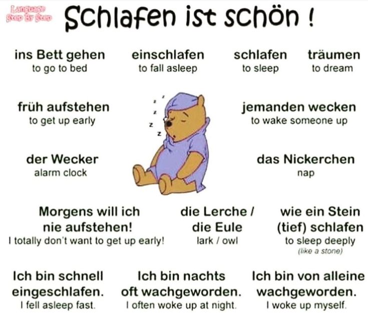 the german language for children with pictures of teddy bears and other things to read on it