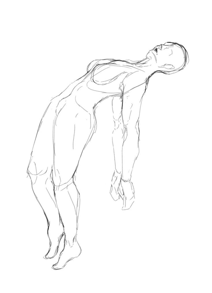 Pose reference sketch, feminine figure floating in the air. Faceless. Drawing Of Person Falling, Robe Pose Reference, Laying Down Pose Reference Drawing, Body Floating Drawing, Floating Person Drawing Reference, Limp Body Pose Reference, Human Ghost Drawing, Floating Body Drawing, Floating Art Reference